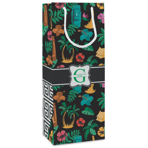 Custom Hawaiian Masks Wine Gift Bags (Personalized)