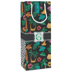 Hawaiian Masks Wine Gift Bags - Matte (Personalized)
