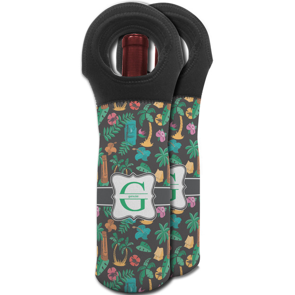 Hawaiian Masks Wine Tote Bag - MAIN