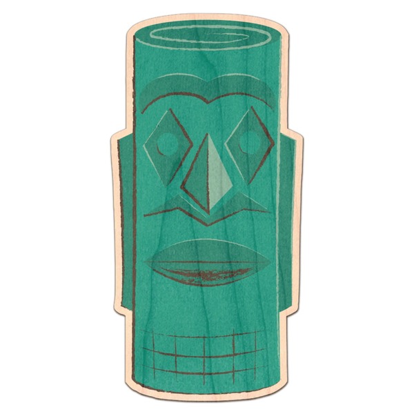Custom Hawaiian Masks Genuine Maple or Cherry Wood Sticker
