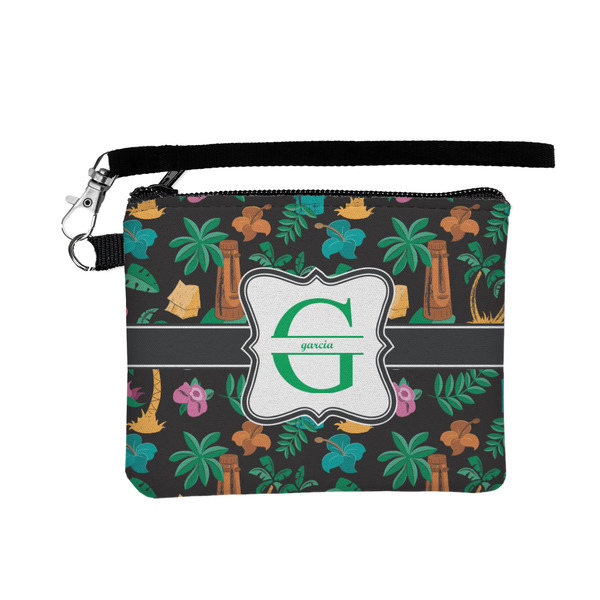 Custom Hawaiian Masks Wristlet ID Case w/ Name and Initial