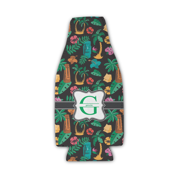 Custom Hawaiian Masks Zipper Bottle Cooler (Personalized)