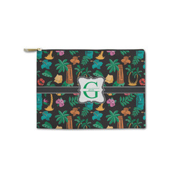Hawaiian Masks Zipper Pouch - Small - 8.5"x6" (Personalized)