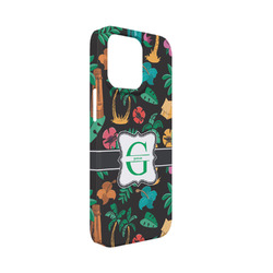 Hawaiian Masks iPhone Case - Plastic - iPhone 13 Mini (Personalized)