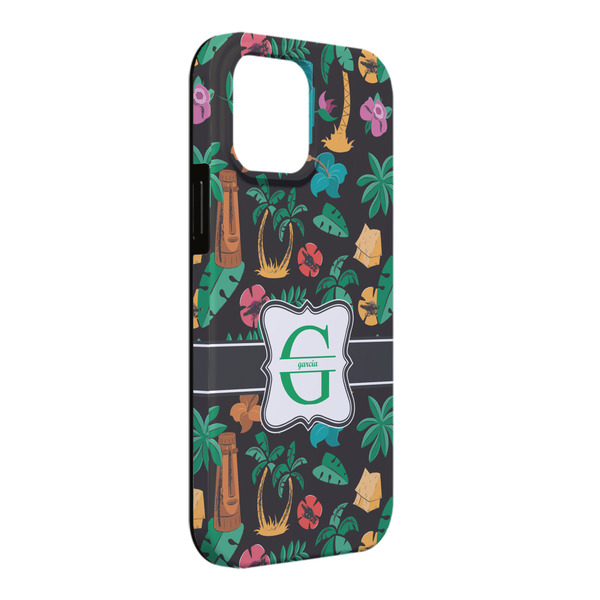 Custom Hawaiian Masks iPhone Case - Rubber Lined - iPhone 13 Pro Max (Personalized)