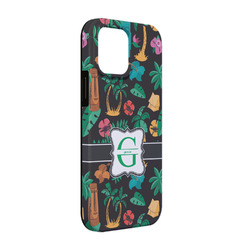 Hawaiian Masks iPhone Case - Rubber Lined - iPhone 13 Pro (Personalized)