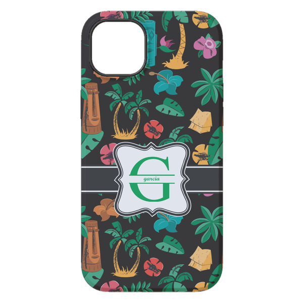 Hawaiian Masks iPhone 14 Plus Tough Case - Back