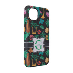 Hawaiian Masks iPhone Case - Rubber Lined - iPhone 14 Pro (Personalized)