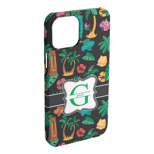 Custom Hawaiian Masks iPhone Case - Plastic - iPhone 15 Pro Max (Personalized)