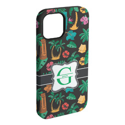Hawaiian Masks iPhone Case - Rubber Lined (Personalized)