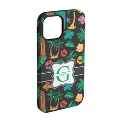 Hawaiian Masks iPhone Case - Rubber Lined - iPhone 15 Pro (Personalized)