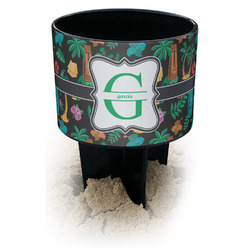 Hawaiian Masks Black Beach Spiker Drink Holder (Personalized)