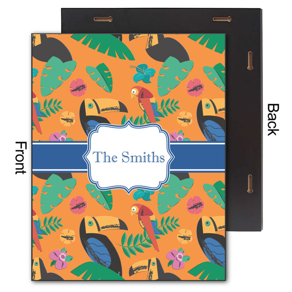 Toucans 11x14 Wood Print - Front & Back View