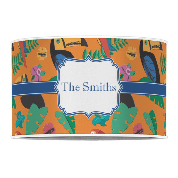 Toucans 12" Drum Lampshade - FRONT (Poly Film)