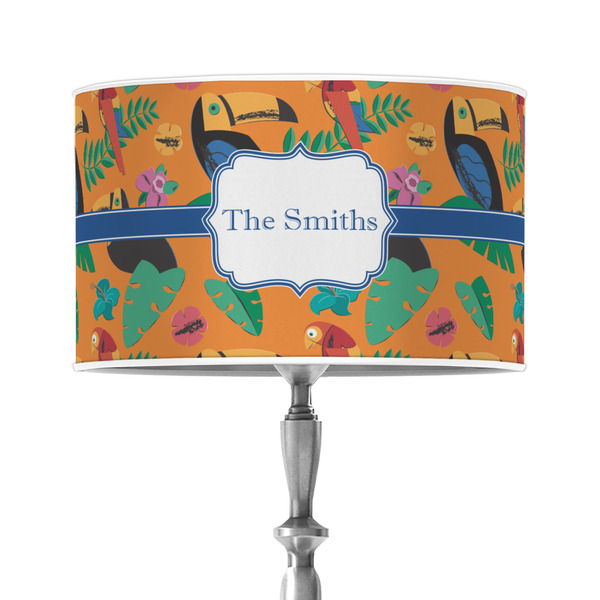 Custom Toucans 12" Drum Lamp Shade - Poly-film (Personalized)