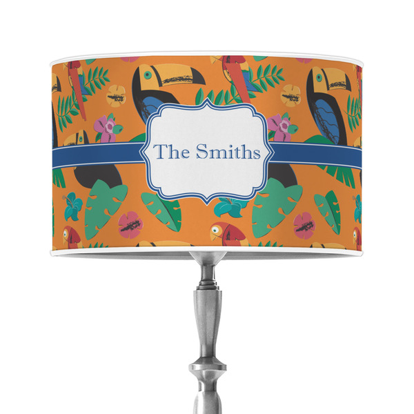 Custom Toucans 12" Drum Lamp Shade - Poly-film (Personalized)