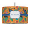 Toucans 12" Drum Pendant Lamp - Fabric (Personalized)