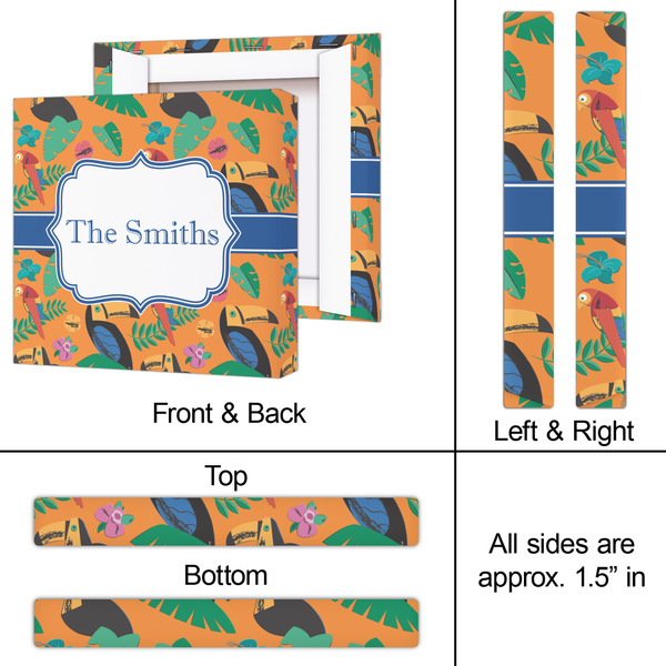 Toucans 12x12 - Canvas Print - Approval