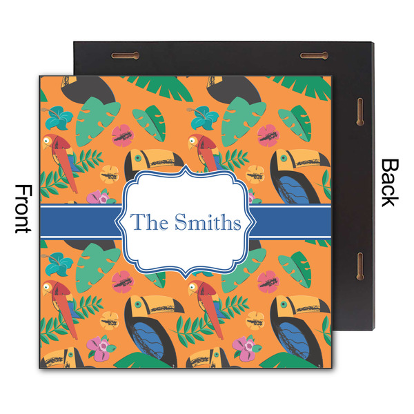 Toucans 12x12 Wood Print - Front & Back View