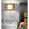 Toucans 13 inch drum lamp shade - in room