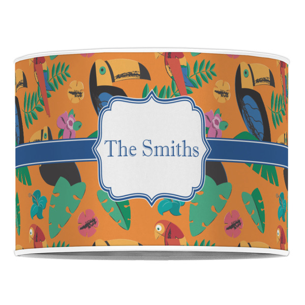 Toucans 16" Drum Lampshade - FRONT (Poly Film)