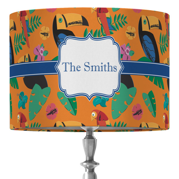 Custom Toucans 16" Drum Lamp Shade - Fabric (Personalized)