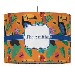 Toucans Drum Pendant Lamp (Personalized)