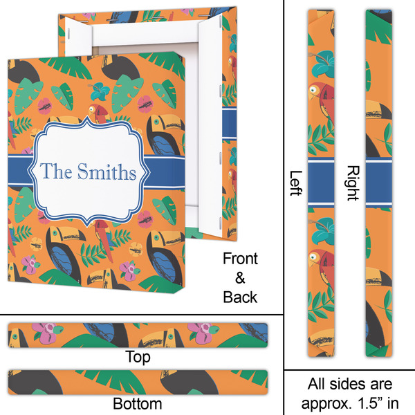 Toucans 16x20 - Canvas Print - Approval