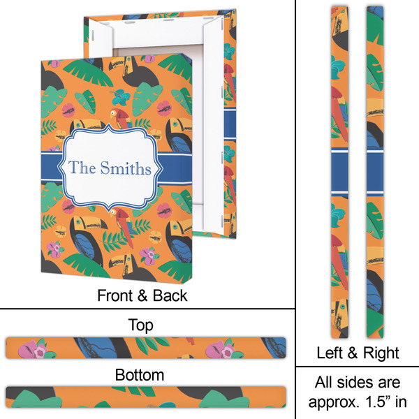 Toucans 20x30 - Canvas Print - Approval