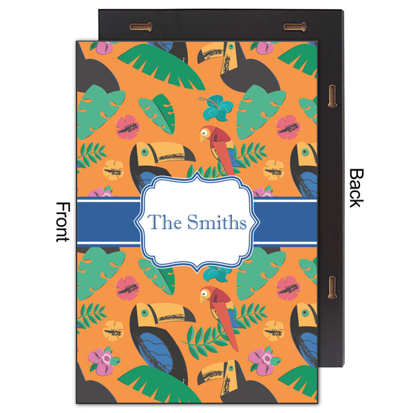 Toucans 20x30 Wood Print - Front & Back View
