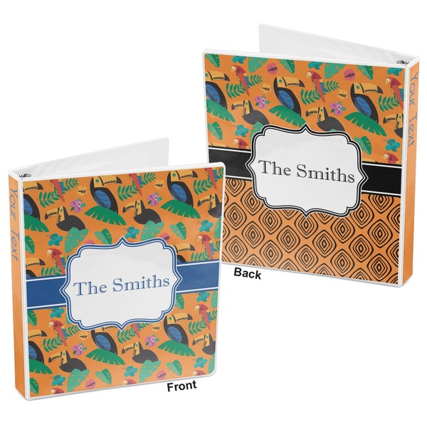 Toucans 3-Ring Binder Front and Back