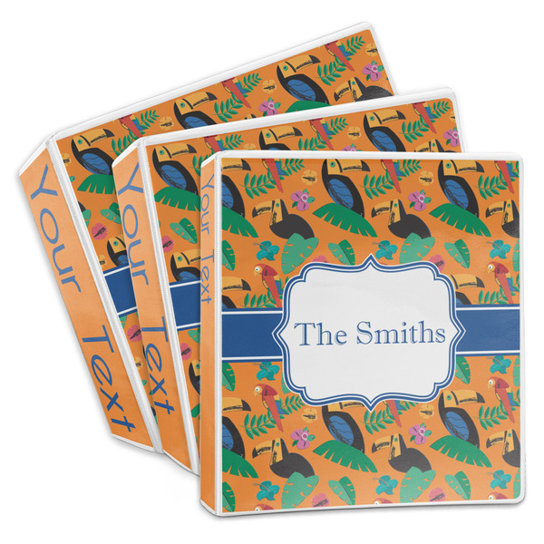 Custom Toucans 3-Ring Binder (Personalized)