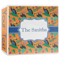 Toucans 3-Ring Binder - 3 inch (Personalized)