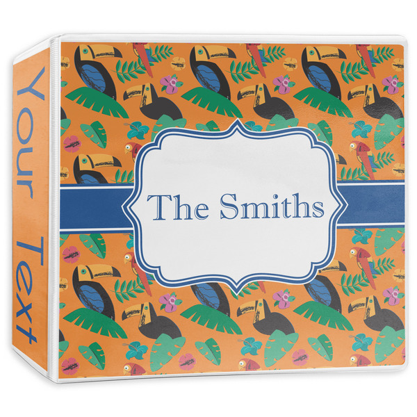 Custom Toucans 3-Ring Binder - 3 inch (Personalized)
