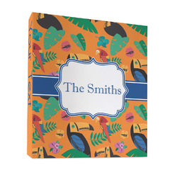 Toucans 3 Ring Binder - Full Wrap - 1" (Personalized)