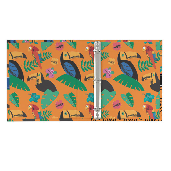 Toucans 3 Ring Binders - Full Wrap - 1" - OPEN INSIDE