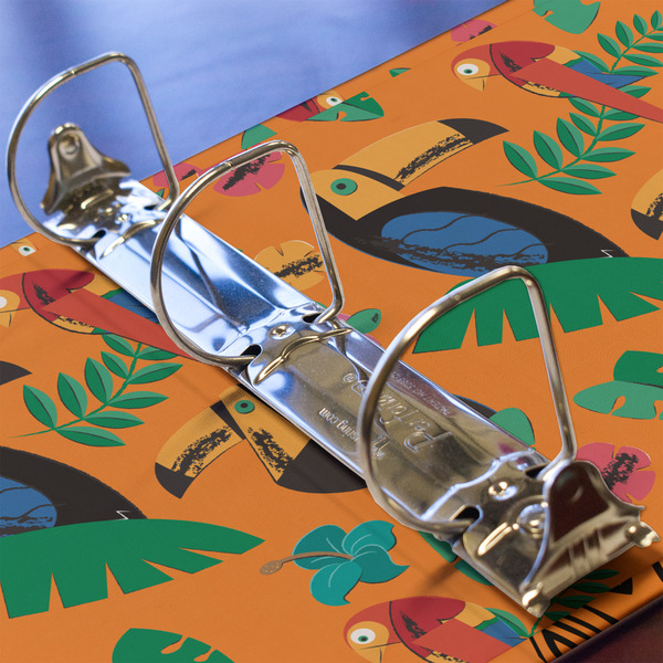 Toucans 3 Ring Binders - Full Wrap - 2" - DETAIL