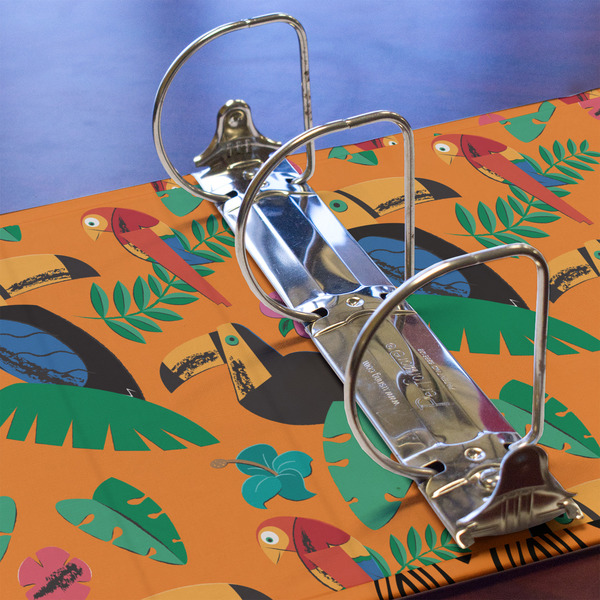 Toucans 3 Ring Binders - Full Wrap - 3" - DETAIL