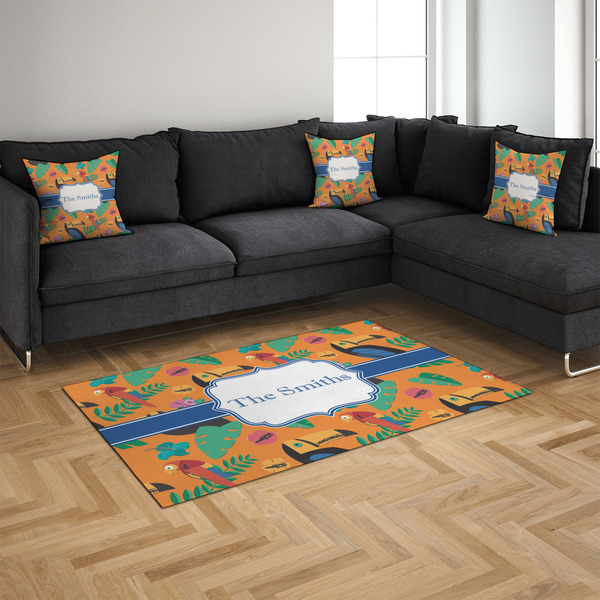 Toucans 4'x6' Indoor Area Rugs - IN CONTEXT