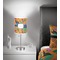 Toucans 7 inch drum lamp shade - in room