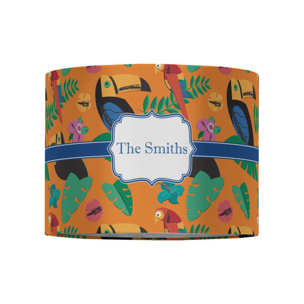 Toucans 8" Drum Lampshade - FRONT (Fabric)