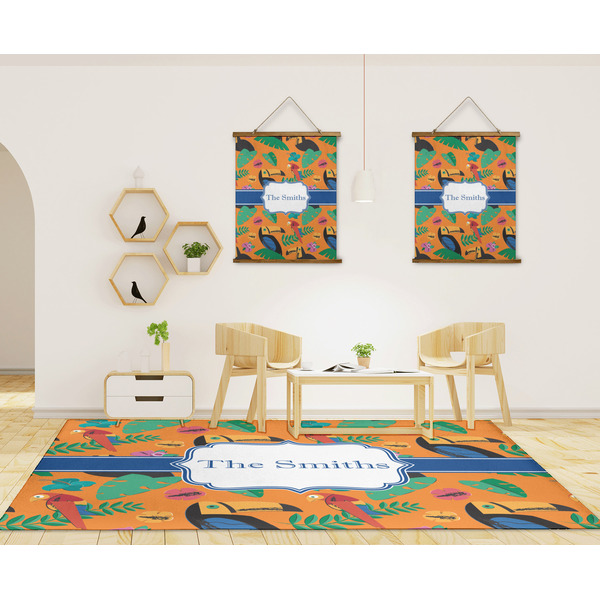 Toucans 8'x10' Indoor Area Rugs - IN CONTEXT