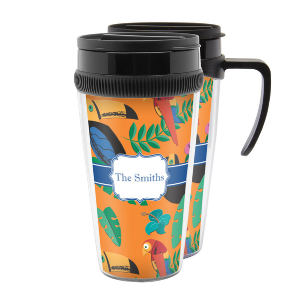 Custom Toucans Acrylic Travel Mug (Personalized)