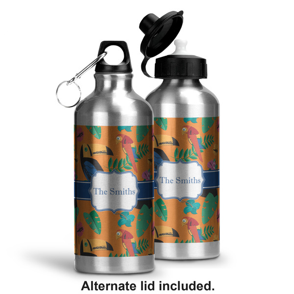 Toucans Aluminum Water Bottle - Alternate lid options