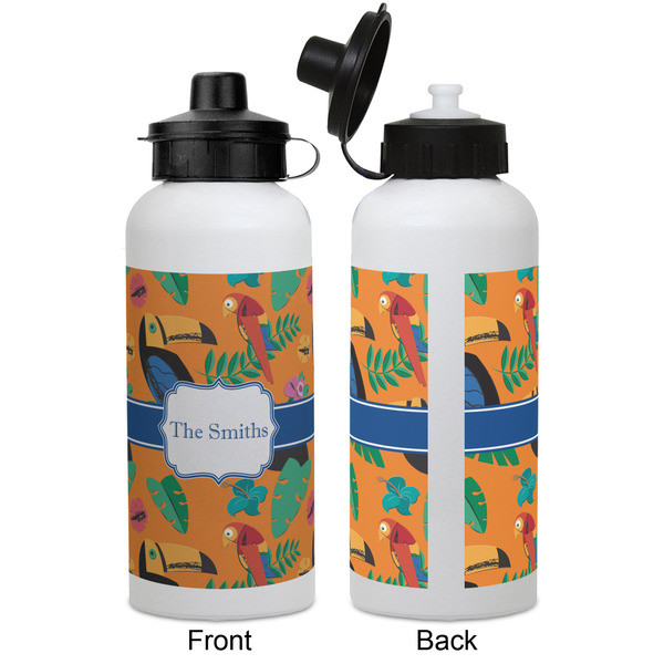 Toucans Aluminum Water Bottle - White APPROVAL