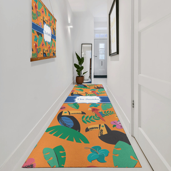 Toucans Area Rug Sizes - In Context (vertical)