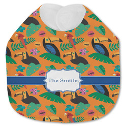 Toucans Jersey Knit Baby Bib w/ Name or Text