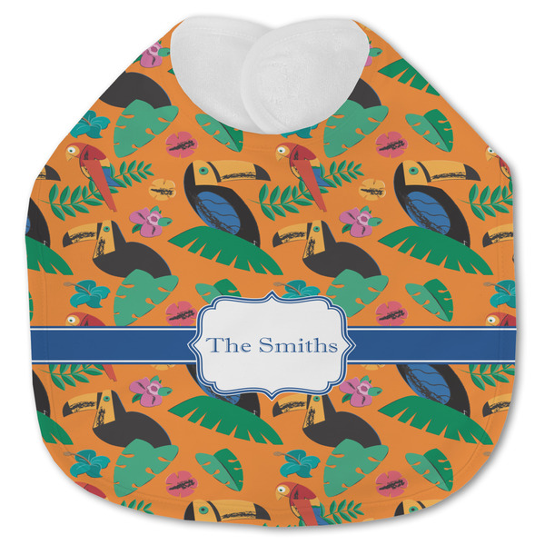 Custom Toucans Jersey Knit Baby Bib w/ Name or Text