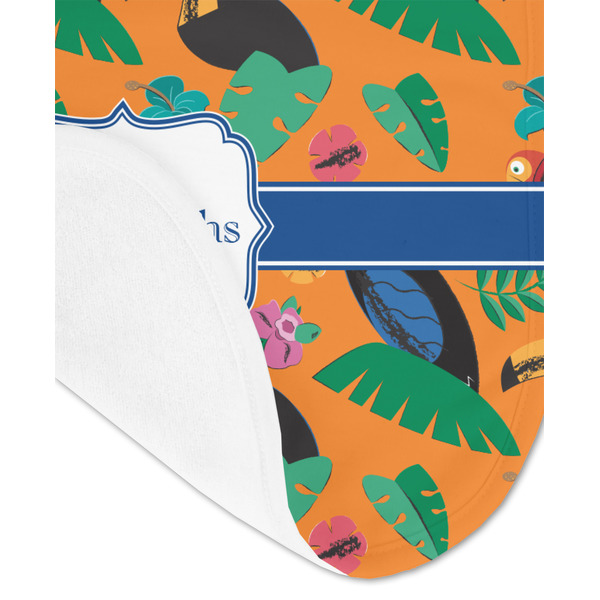 Toucans Baby Bib - AFT detail