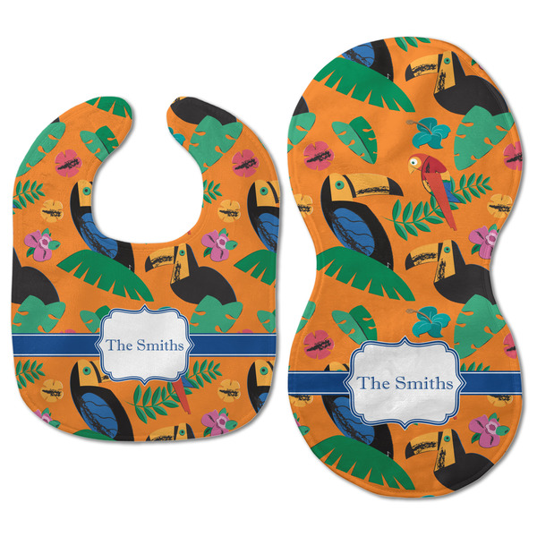 Toucans Baby Bib & Burp Set - Approval (new bib & burp)